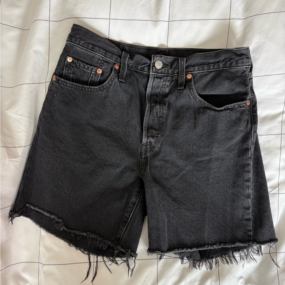 Levi's - 501 Mid Thigh Short Lunar Black
